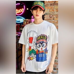 Dr.Slump Arale-Chan T-Shirt Short Sleeve Size XL Used Anime Japan